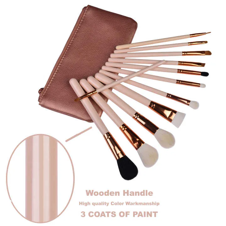 مجموعة فرش تجميل صغيرة أنيقة واحترافية عالية الجودة - Fashionable Professional Mini Cute
