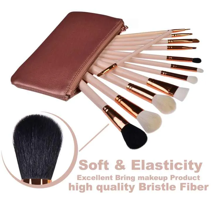 مجموعة فرش تجميل صغيرة أنيقة واحترافية عالية الجودة - Fashionable Professional Mini Cute