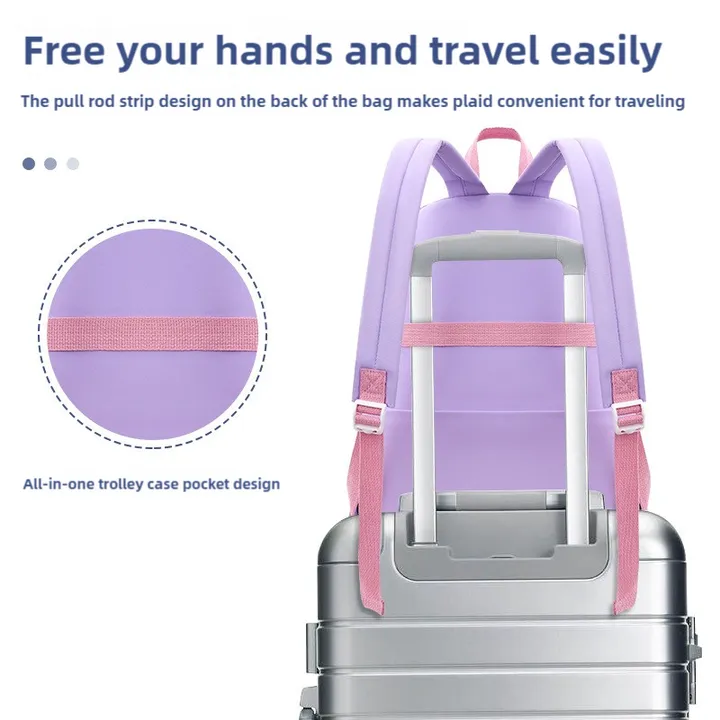 حقيبة مدرسية خفيفة الوزن للمراهقات للبيع . Wholesale lightweight school bag for teenage girls,
