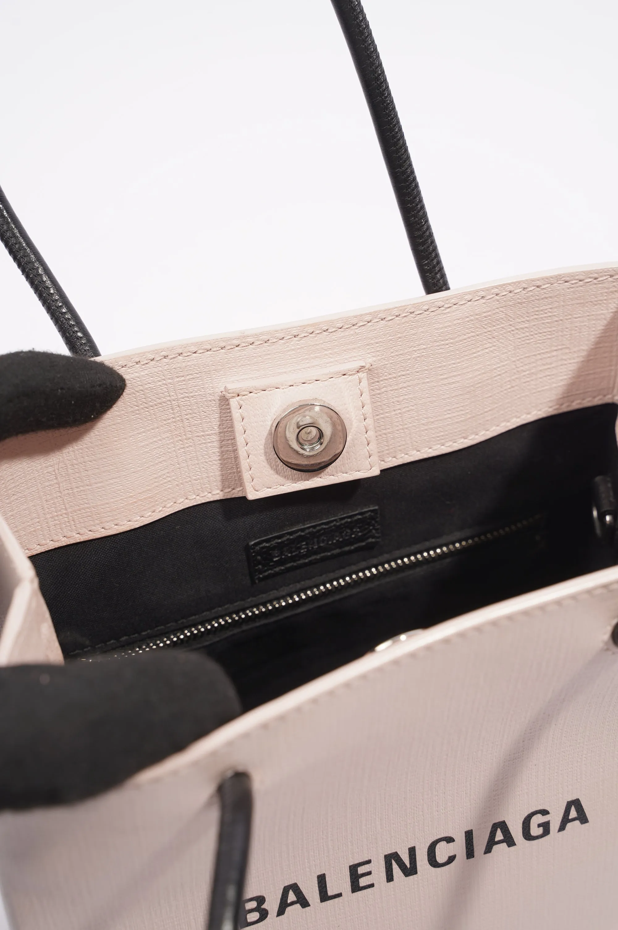 Balenciaga Shopping North South Bag Dusty Pink Leather