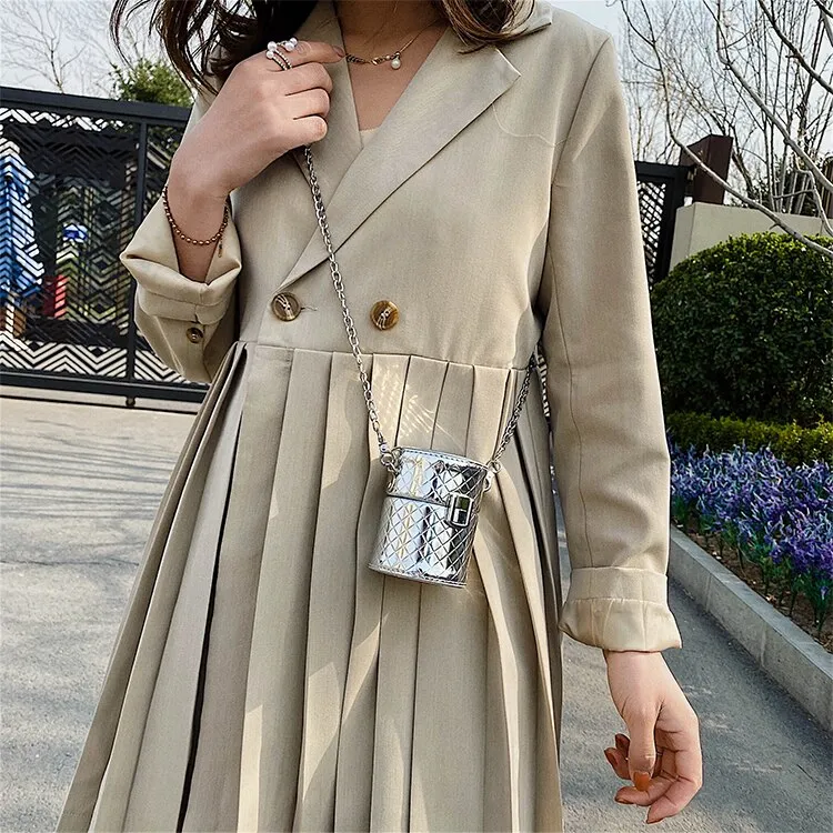 Designer Quilted Bucket Bag