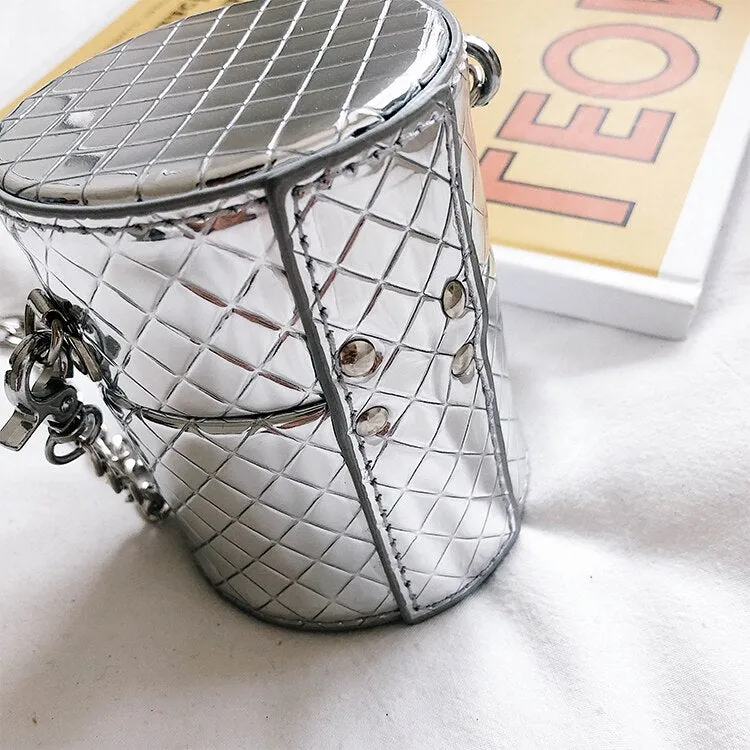 Designer Quilted Bucket Bag
