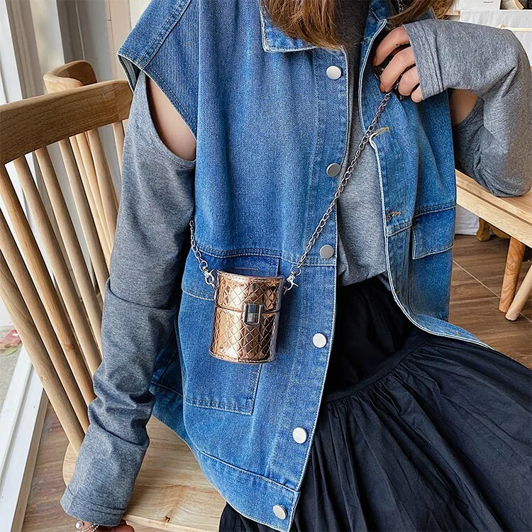Designer Quilted Bucket Bag