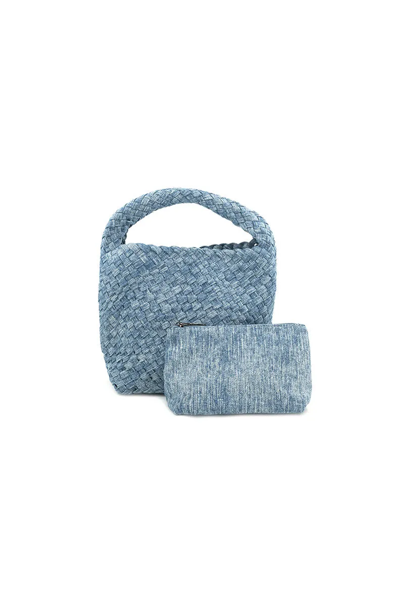 Mini Handwoven Tote Bag & Clutch