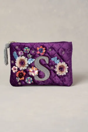 S Monogram Cosmetic Bag - Purple