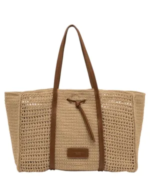 Shopping bag Victoria in tessuto uncinetto