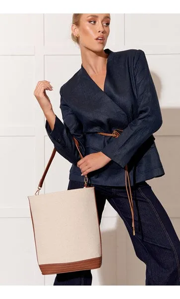 Tote Contrast Natural-Tan