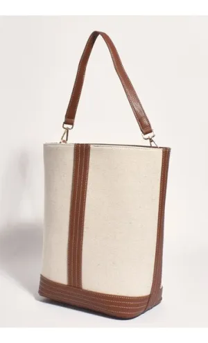 Tote Contrast Natural-Tan