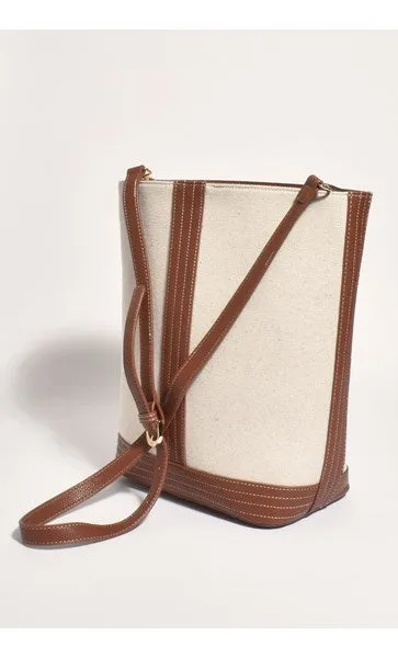 Tote Contrast Natural-Tan